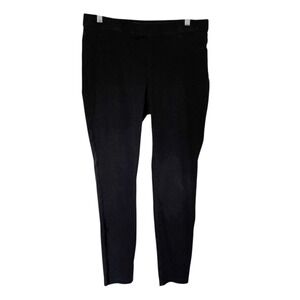 Zac & Rachel Womens Black Pull On Pants Size L Stretch Comfort Casual Everyday